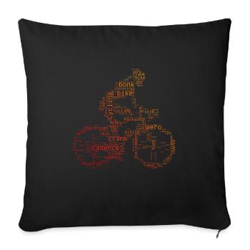Cycling Cycling Cycling Ladies Cyclists - Sofa pillowcase 17,3'' x 17,3'' (45 x 45 cm) - black - Front
