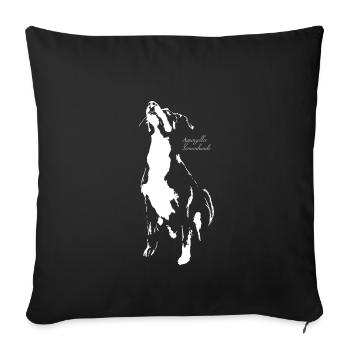 Chiens de montagne d'Appenzeller - Housse de coussin décorative 45 x 45 cm - noir - Devant
