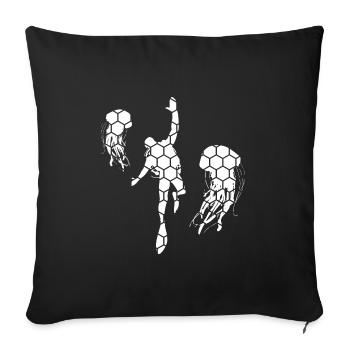 Plongeur Plongeur Hommes Plongée Libre Plongeurs - Housse de coussin décorative 45 x 45 cm - noir - Devant