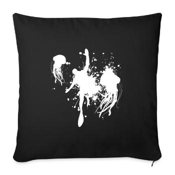 Tauchen Diving Scuba Diver Scuba Tauchen - Housse de coussin décorative 45 x 45 cm - noir - Devant