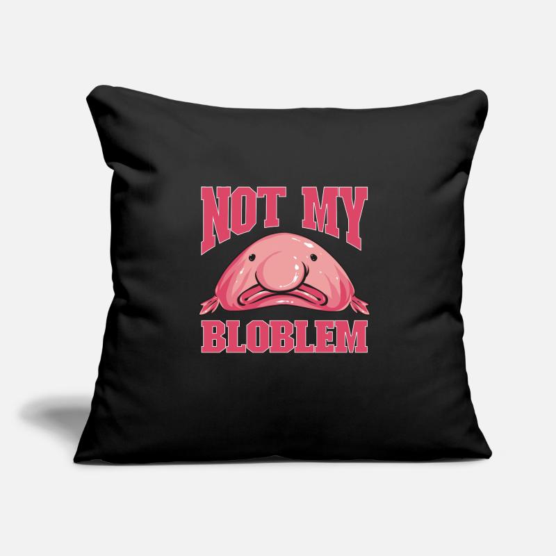 Blob fish Sofa pillowcase 17,3'' x 17,3'' (45 x 45 cm)