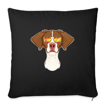 Brittany I Spain Sunglasses I Spanish Flag - Sofa pillowcase 17,3'' x 17,3'' (45 x 45 cm) - black - Front