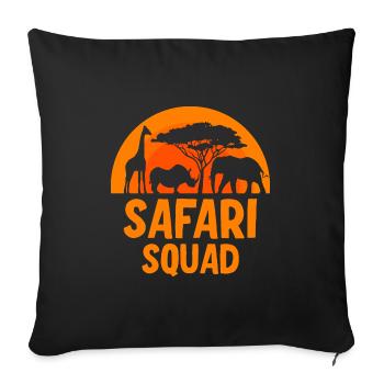 Escouade Safari - Housse de coussin décorative 45 x 45 cm - noir - Devant