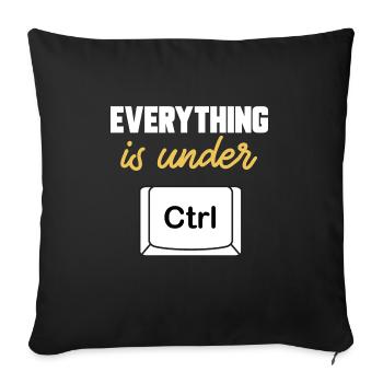 Cybersecurity Hackers IT Security - Sofa pillowcase 17,3'' x 17,3'' (45 x 45 cm) - black - Front