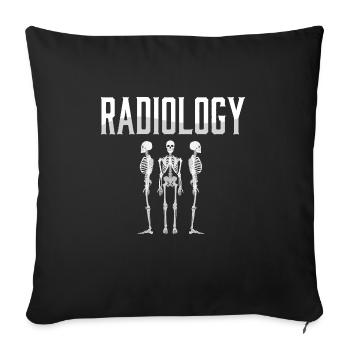 Radiology Squad Rad Tech Radiographer Technician - Sofa pillowcase 17,3'' x 17,3'' (45 x 45 cm) - black - Front