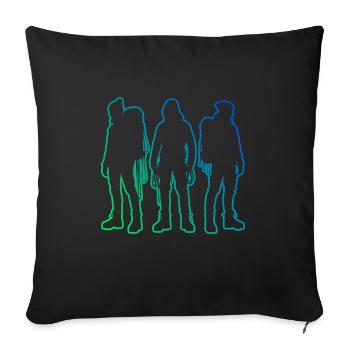 Bloc Bloc Escalade Hommes Escalade - Housse de coussin décorative 45 x 45 cm - noir - Devant