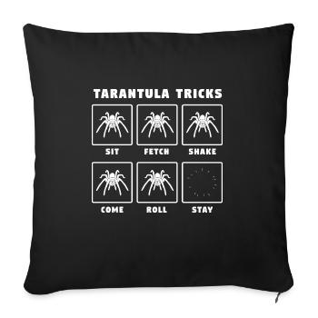 Tarantula Tricks lustige Spinne Liebhaber Tarantula - Sofakissenbezug 45 x 45 cm - Schwarz - Vorne