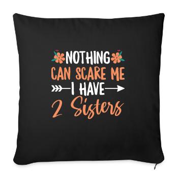 Matching Siblings Design für die mittlere - Sofakissenbezug 45 x 45 cm - Schwarz - Vorne