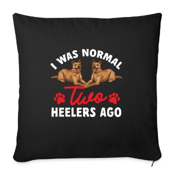Australian Cattle Dog Red Blue Heeler - Sofa pillowcase 17,3'' x 17,3'' (45 x 45 cm) - black - Front