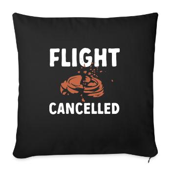 Shooting Skeet Clay Pigeon Shooting - Sofa pillowcase 17,3'' x 17,3'' (45 x 45 cm) - black - Front