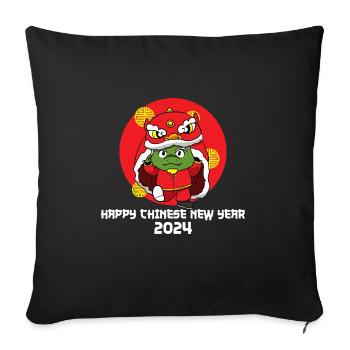 Chinesisches Neujahr Drache China Asian I Geschenk - Sofakissenbezug 45 x 45 cm - Schwarz - Vorne