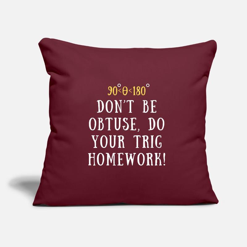Funny Trigonometry Quote | Math Lovers Gifts Sofa pillowcase 17,3'' x 17,3'' (45 x 45 cm)