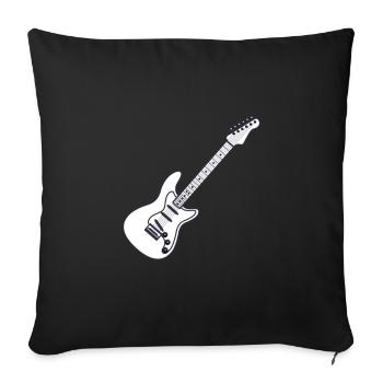 Gitarrist - Gitarre - Sofakissenbezug 45 x 45 cm - Schwarz - Vorne