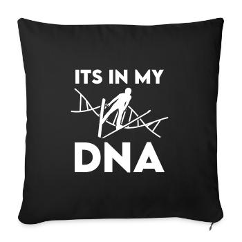 Its in my DNA Ski Jumping - Sofa pillowcase 17,3'' x 17,3'' (45 x 45 cm) - black - Front