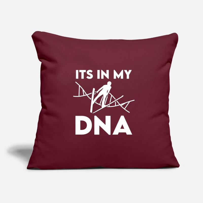 Its in my DNA Ski Jumping Sofa pillowcase 17,3'' x 17,3'' (45 x 45 cm)