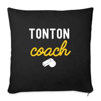 tonton COACH - Housse de coussin décorative 45 x 45 cm - noir - Devant