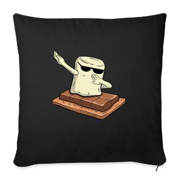 Dab S’more Guimauves Camping Toddler Boy - Housse de coussin décorative 45 x 45 cm - noir - Devant