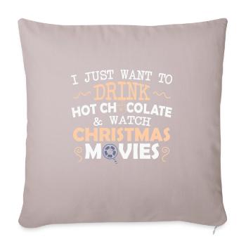 Cadeaux de Noël Noël - Housse de coussin décorative 45 x 45 cm - taupe clair - Devant