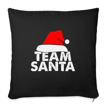 Christmas Santa Claus Gingerbread Reindeer Winter - Sofa pillowcase 17,3'' x 17,3'' (45 x 45 cm) - black - Front