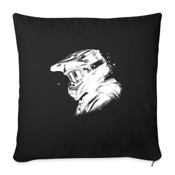 Vélo de montagne Femme VTT VTT Homme - Housse de coussin décorative 45 x 45 cm - noir - Devant