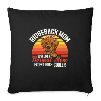Rhodesian Ridgeback Dog - Sofa pillowcase 17,3'' x 17,3'' (45 x 45 cm) - black - Front