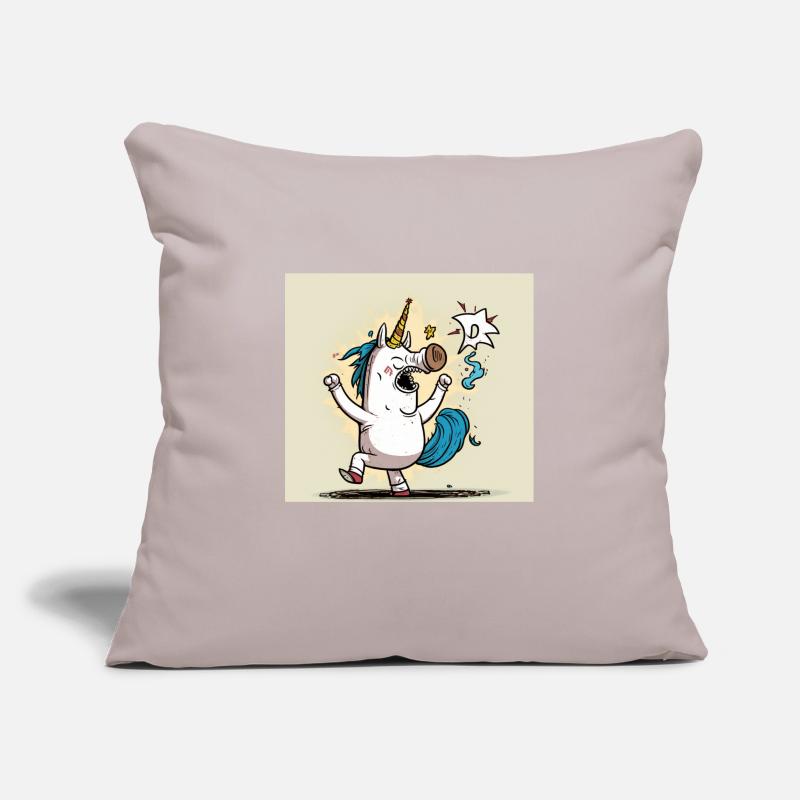 Comic Einhorn! Geschenkidee, Lustig Sofakissenbezug 45 x 45 cm