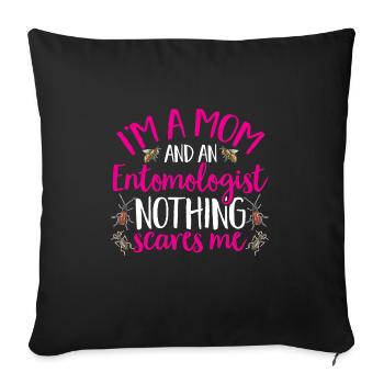Insect collectors, insects, beetle lovers, entomologists - Sofa pillowcase 17,3'' x 17,3'' (45 x 45 cm) - black - Front