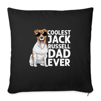 Jack Russell Terrier - Housse de coussin décorative 45 x 45 cm - noir - Devant