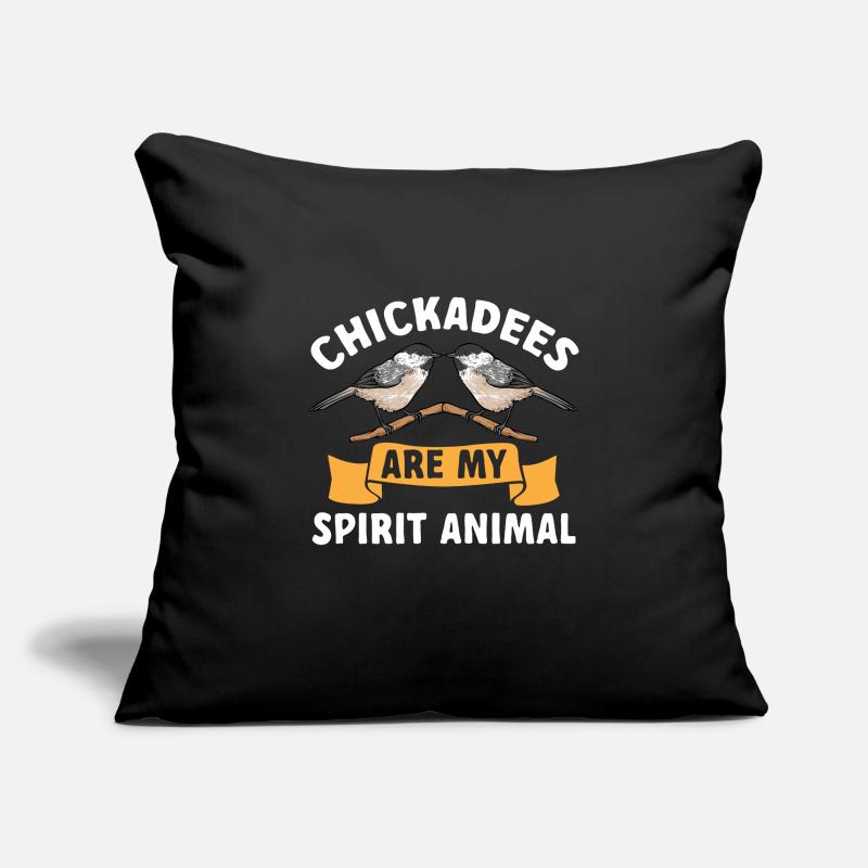 Bird Chickadee Bird Watching Sofa pillowcase 17,3'' x 17,3'' (45 x 45 cm)