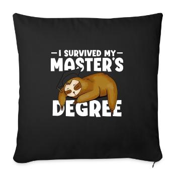 Master Etudes Master - Housse de coussin décorative 45 x 45 cm - noir - Devant