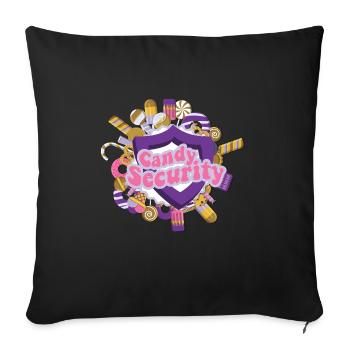 Candy Security Kids Parents Matching Birthday - Sofa pillowcase 17,3'' x 17,3'' (45 x 45 cm) - black - Front