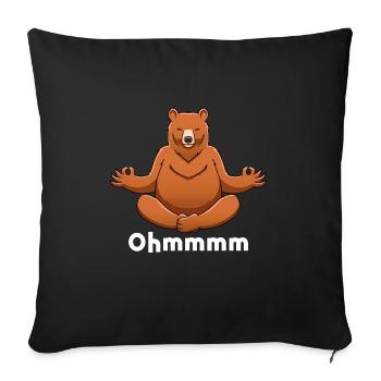 Yoga, Meditate, Consciousness, Meditation - Sofa pillowcase 17,3'' x 17,3'' (45 x 45 cm) - black - Front