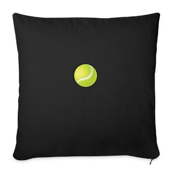 Balle de tennis - Housse de coussin décorative 45 x 45 cm - noir - Devant