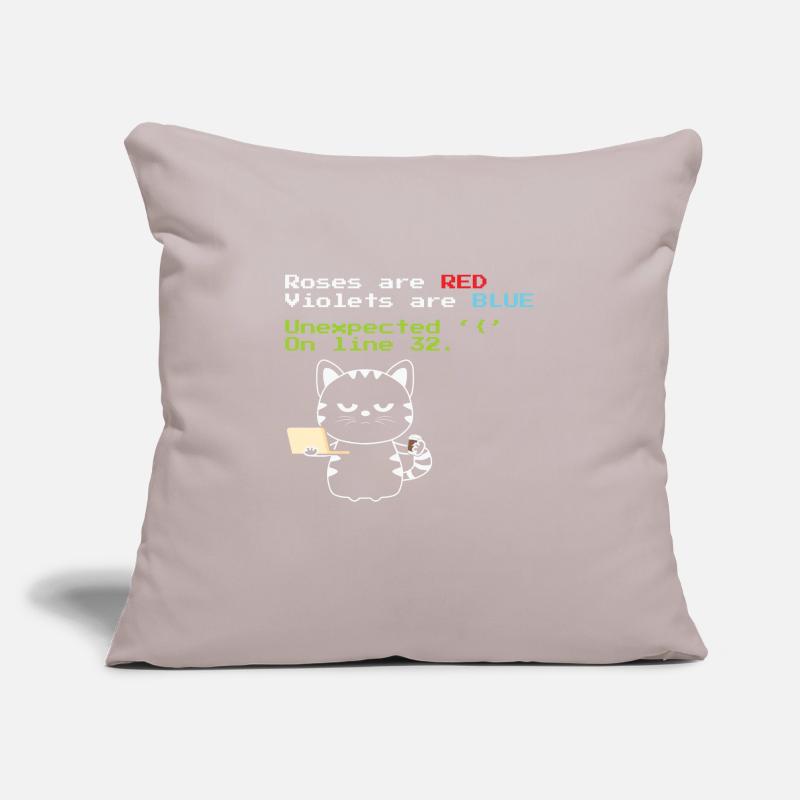 Funny Coding cat Progrmmer nerd geek Sofakissenbezug 45 x 45 cm