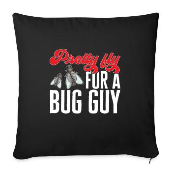 Insect collectors, insects, beetle lovers, entomologists - Sofa pillowcase 17,3'' x 17,3'' (45 x 45 cm) - black - Front