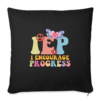 Appréciation des enseignants en éducation spécialisée I - Housse de coussin décorative 45 x 45 cm - noir - Devant