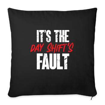 Night Shift Nurse - Sofa pillowcase 17,3'' x 17,3'' (45 x 45 cm) - black - Front