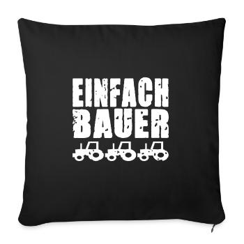 EINFACH BAUER - Sofakissenbezug 45 x 45 cm - Schwarz - Vorne