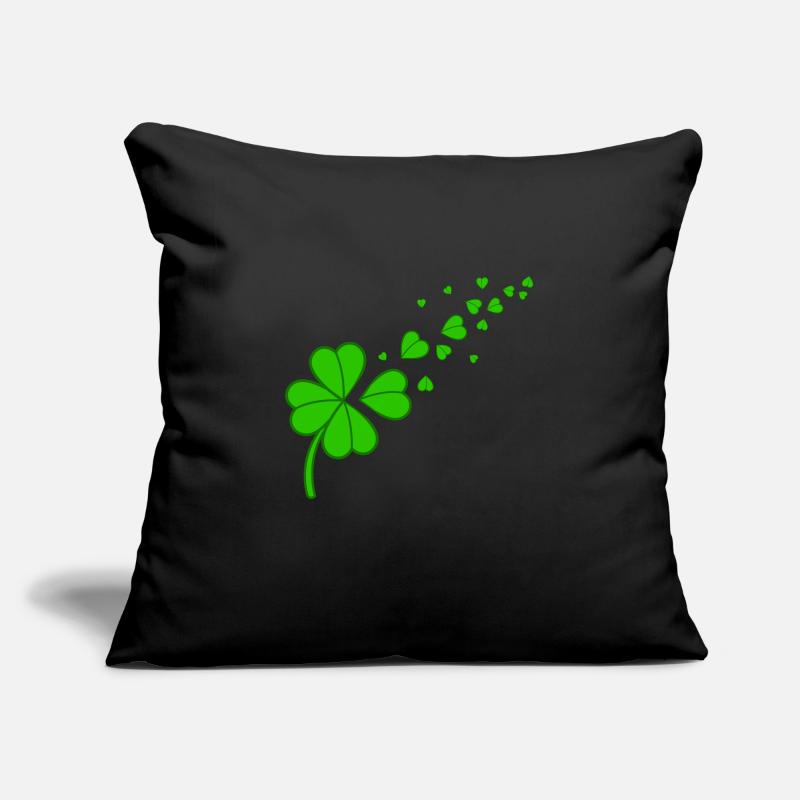 Shamrock Dandelion 4 Leaf Clover Heart St Patricks Sofa pillowcase 17,3'' x 17,3'' (45 x 45 cm)