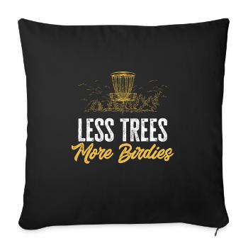 Discgolf Disc Golf Frisbee - Sofa pillowcase 17,3'' x 17,3'' (45 x 45 cm) - black - Front