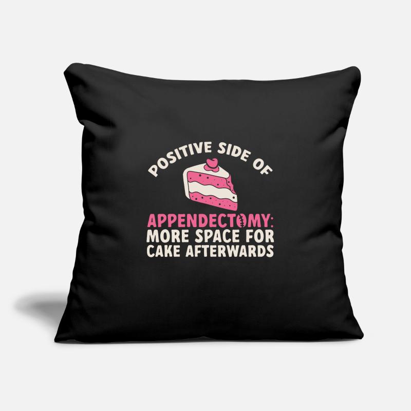 Appendicectomie Appendicite Housse de coussin décorative 45 x 45 cm