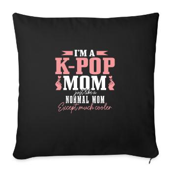 K-Pop Fan Gift Korean Pop Music - Sofa pillowcase 17,3'' x 17,3'' (45 x 45 cm) - black - Front