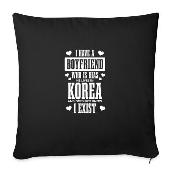 K-Pop Fan Gift Korean Pop Music - Sofa pillowcase 17,3'' x 17,3'' (45 x 45 cm) - black - Front