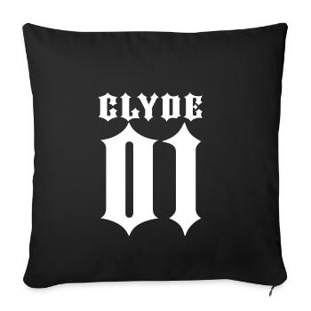 BONNIE QUEEN 01 cadeau CLYDE amour 9 - Housse de coussin décorative 45 x 45 cm - noir - Devant