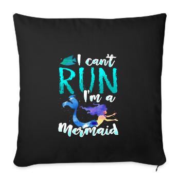 Sirène Sirène cadeau - Housse de coussin décorative 45 x 45 cm - noir - Devant