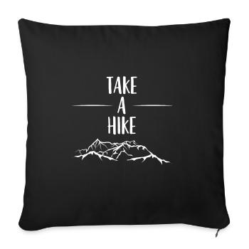 Mountains - climbing - gift - hiking - Sofa pillowcase 17,3'' x 17,3'' (45 x 45 cm) - black - Front