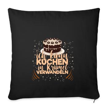 Gâteau cadeau chemise pour les amateurs - bonbons - Housse de coussin décorative 45 x 45 cm - noir - Devant