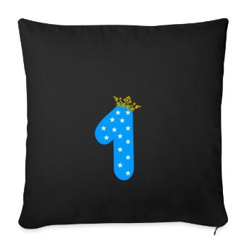 Erster Geburtstag Geschenk Junge Boy Baby first - Sofakissenbezug 45 x 45 cm - Schwarz - Vorne