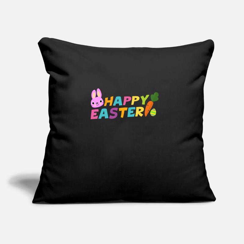 Happy Easter With Egg Carrot & Bunny Pascha Sofa pillowcase 17,3'' x 17,3'' (45 x 45 cm)