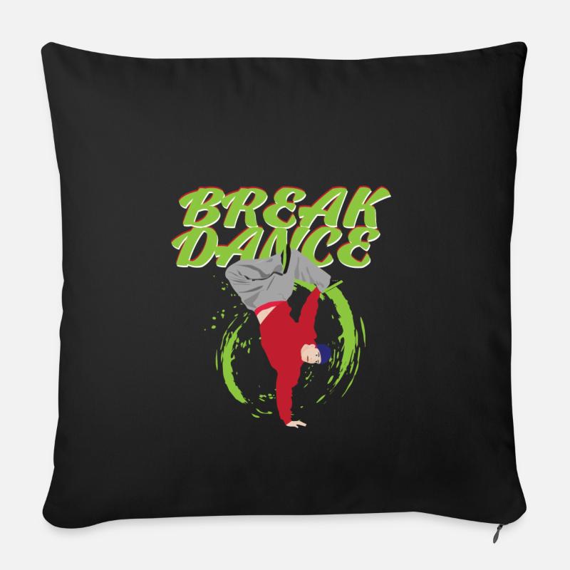Breakdance - Sofakissenbezug 45 x 45 cm - Schwarz